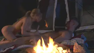 Busty Blonde MILF Fucks Outdoors on Camping Trip