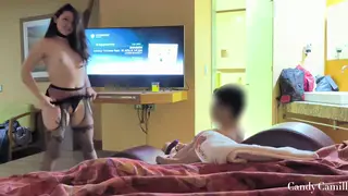 Hotwife Squirts on Friend Before Taking a Deep Creampie