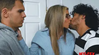 Mature Teacher Takes Two Cocks in a DP Threesome