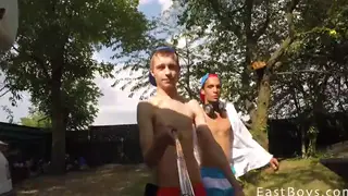 Teen Tourists Share a Holiday Cumshot Finale