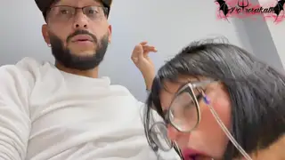 Brunette Latina Delivers Deep Office Blowjob With Facial