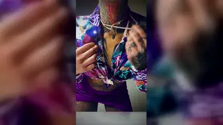 Tattooed Blonde Strips and Shows Off Muscular Petite Frame