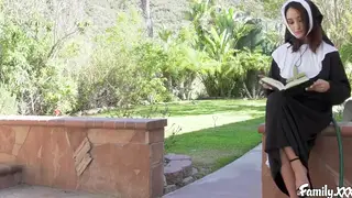 Petite Lesbian and Stepsister Explore Toys Before 69