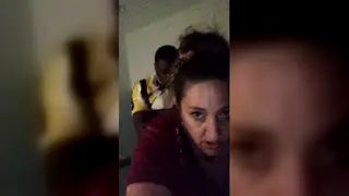 Curvy Ebony MILF Takes BBC Doggystyle in Public Bathroom