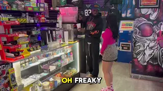 Latina Customer Takes BBC in Smoke Shop Encounter