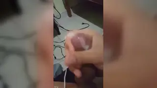 Slim Twink Works His Cock in Quick Solo Clip