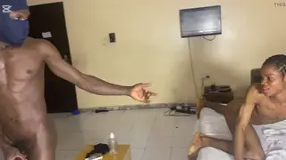 Ebony Twink Sucks His Boyfriend During a Sleepover