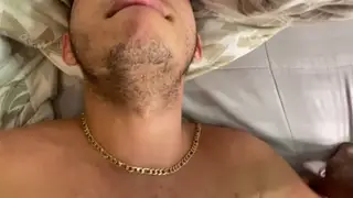 Muscular Stud Takes Massive Black Cock in Interracial Session