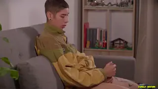 Slim Asian Latino Twink Strokes Big Cock to Messy POV Finish
