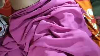 Indian BBW Wife Services Client in Bedroom