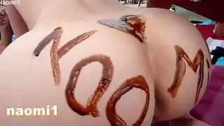 Beach Gangbang Ends in Messy Facials