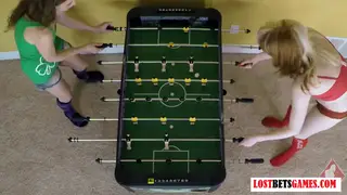 Redhead Strips and Takes a Spanking During Game Night