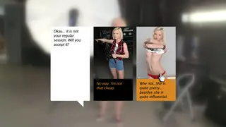 Blonde Busty Model Takes Anal and Cumshot on Webcam
