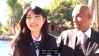 Japanese MILF Takes BBC Creampie in First Interracial