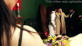 Wartime Orgy Erupts with Double Penetration and Lesbian Play
