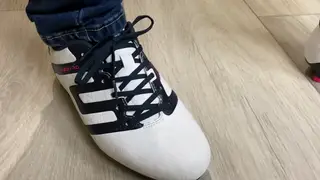 Dominant European Woman Destroys Submissive in Soccer Shoes