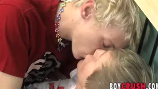 Blonde Twinks Share Anal and Facial Finish