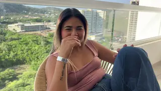 Petite Blonde Latina Takes Stranger in Hotel POV