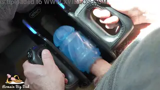 Solo Guy Tests Masturbator in Cum Challenge
