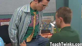 Tattooed Teacher Dominates Student With Anal at Desk