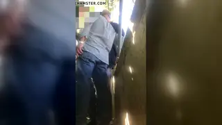 Two Mature Daddies Service a Man in Group Blowjob