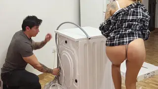 Voluptuous Wife Seduces Neighbor While Husband Works Late
