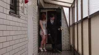 Japanese Milf Neighbor Cheats Outdoors in Sheer Lingerie