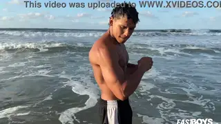 Latino Student Gets Massage and Handjob on Camera