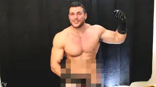 Muscular Stud Jerks Off Until He Explodes