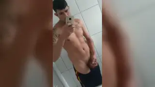 Muscular Hunk Flexes and Shows Off Ripped Physique
