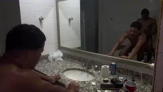 Bound Stud Takes a Monster Cock Deep Before Swallowing the Load