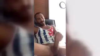 Amateur Guy Stroking His Big Cock to Release
