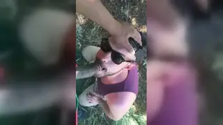 Woods Blowjob Ends With Deepthroat Swallow Outdoors