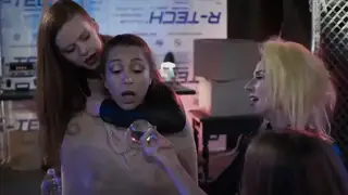 Busty Superheroines Battle with Strapon Domination and Anal Play