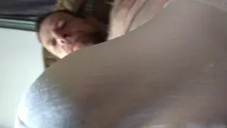 Bearded Bear Sucks and Strokes a Mature Cock
