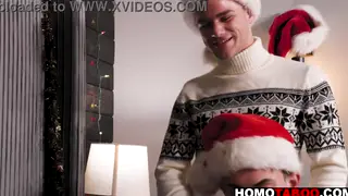 Twink Threesome With Boyfriend and Stepbrother Bareback
