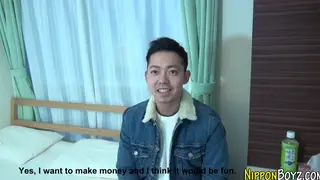 Tattooed Japanese Twink Strokes to a Messy Cumshot in POV
