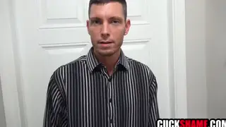Blonde MILF Fucks Stranger While Cuckold Husband Watches