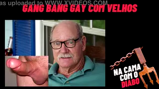 Mature Men Swarm Partner in Bedroom Gangbang