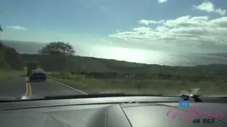 Petite Latina Teases Cock with Feet in Car POV