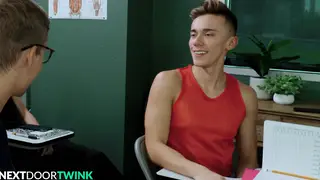 Tattooed Teacher Leads Bareback Orgy with Muscular Students