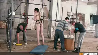 Older Master Binds a Slim Twink in Intricate Shibari