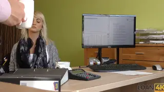 Blonde Auditionee Services Handyman for Loan Approval