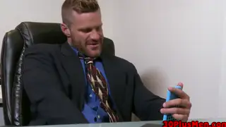 Hairy Bear Rims Muscular Stud Before Anal