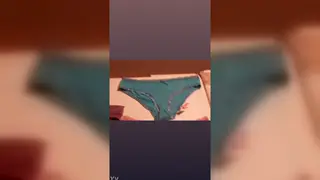 Man Sniffs Stolen Panties While Masturbating Alone