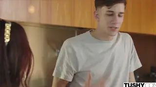 Petite Brunette Takes Anal From Her Friend's Brother
