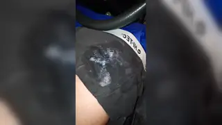 Hairy Bear Delivers Outdoor Handjob and Massage in Car