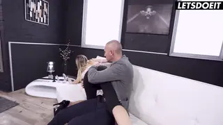 Petite European Teen Takes Rough Anal and Deepthroat in Casting