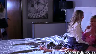Two MILFs Share a Lesbian Threesome Compilation