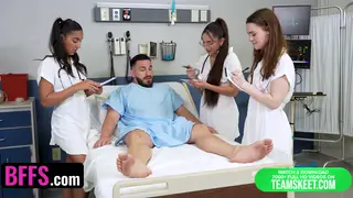 Petite Hairy Babes Gangbang Doctor in Hospital